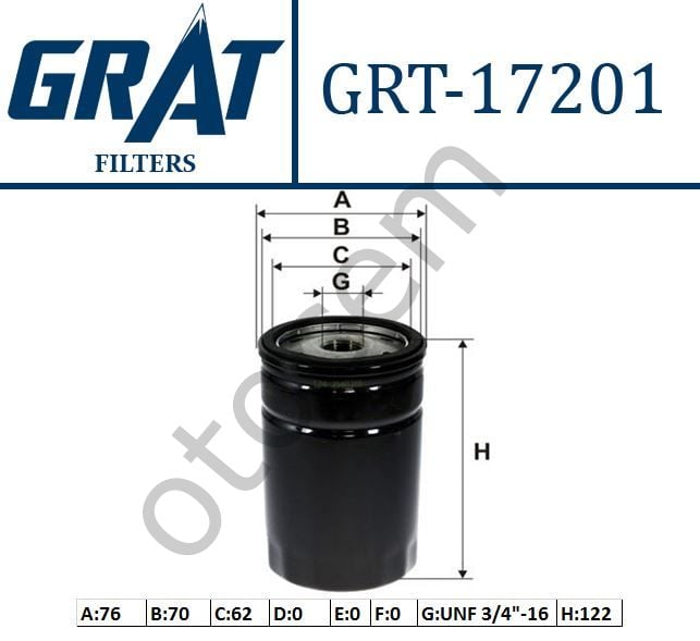 FORD ESCORT 1996-2001 1.6 CLX YAĞ FİLTRESİ